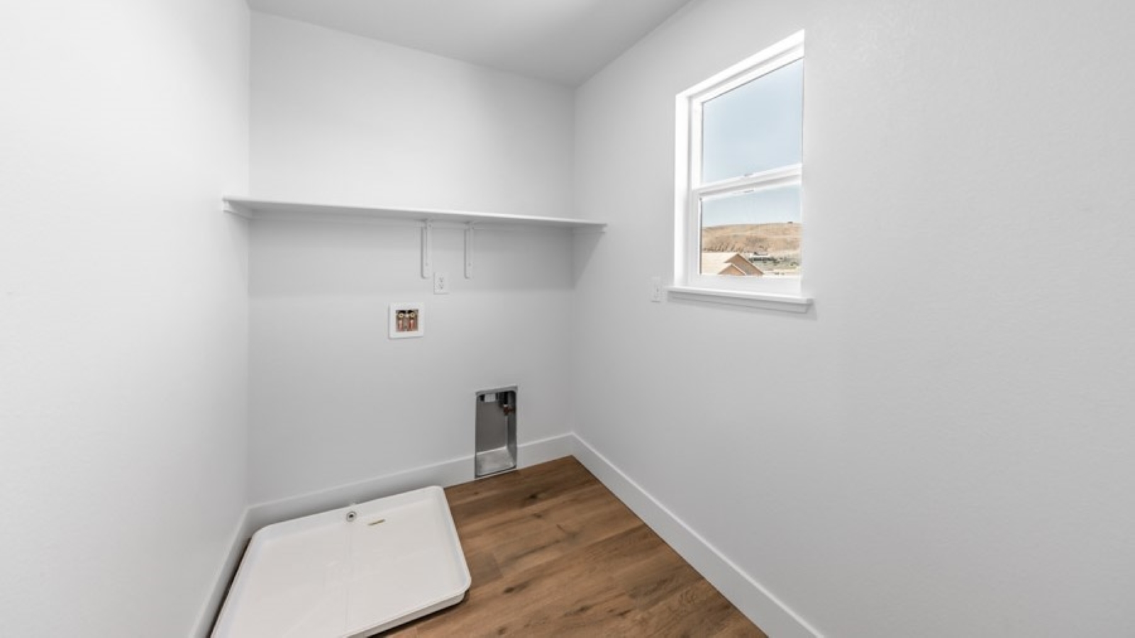 Laundry room with space for washer and dryer