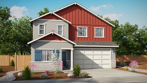 Two story Zion floorplan exterior option A rendering