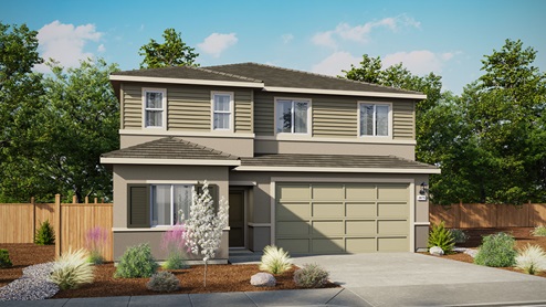 Two story Zion floorplan exterior option D rendering