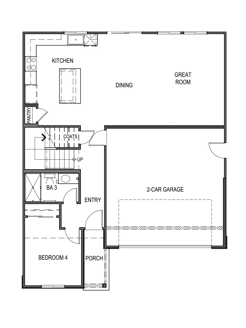 Zion floorplan first floor layout