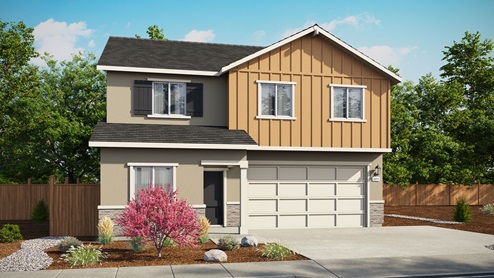 Two-story Yosemite exterior option A rendering