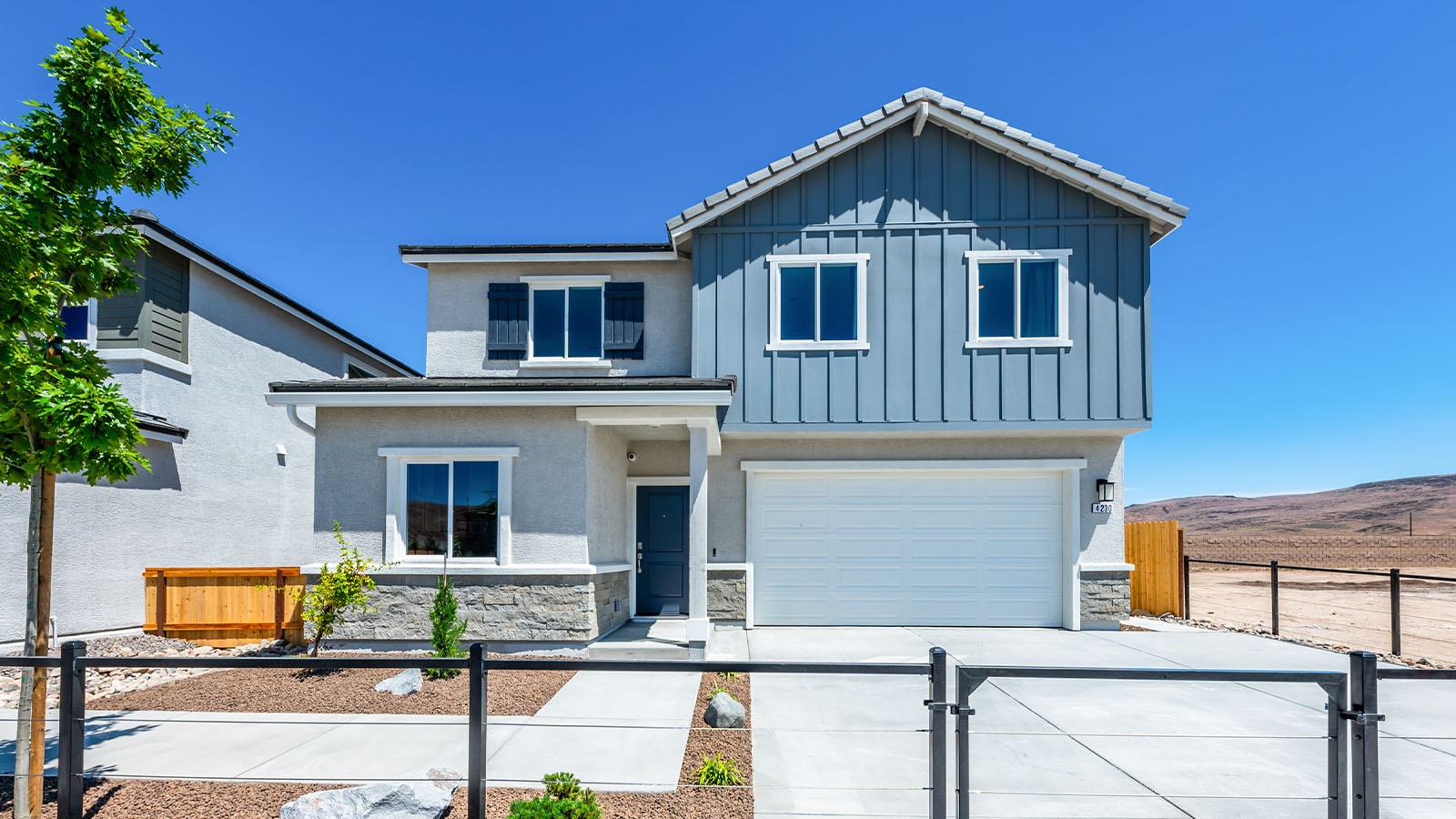 Two-story Yosemite model home exterior