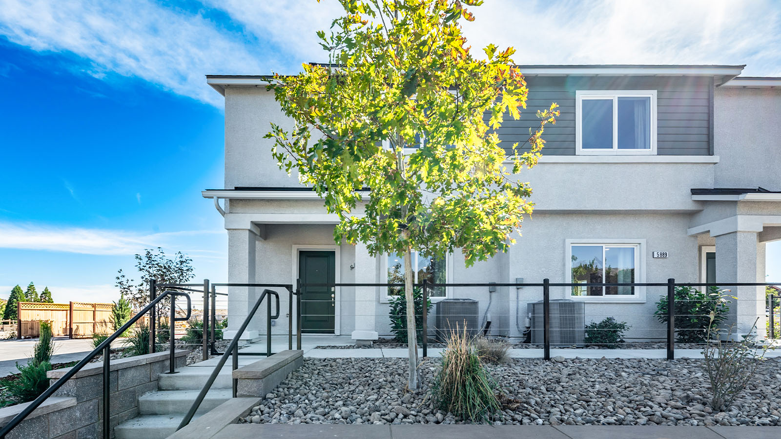 Exterior of Walker floorplan townhome