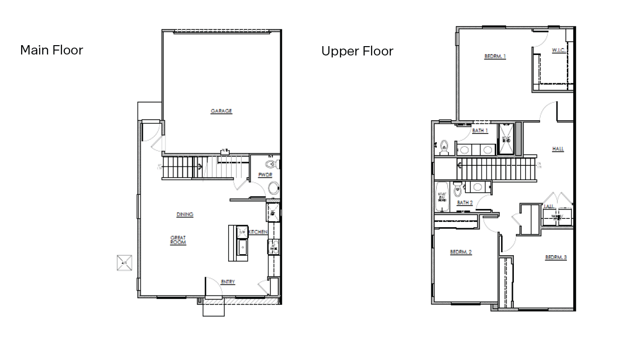 Standard 1602 2 story floorplan