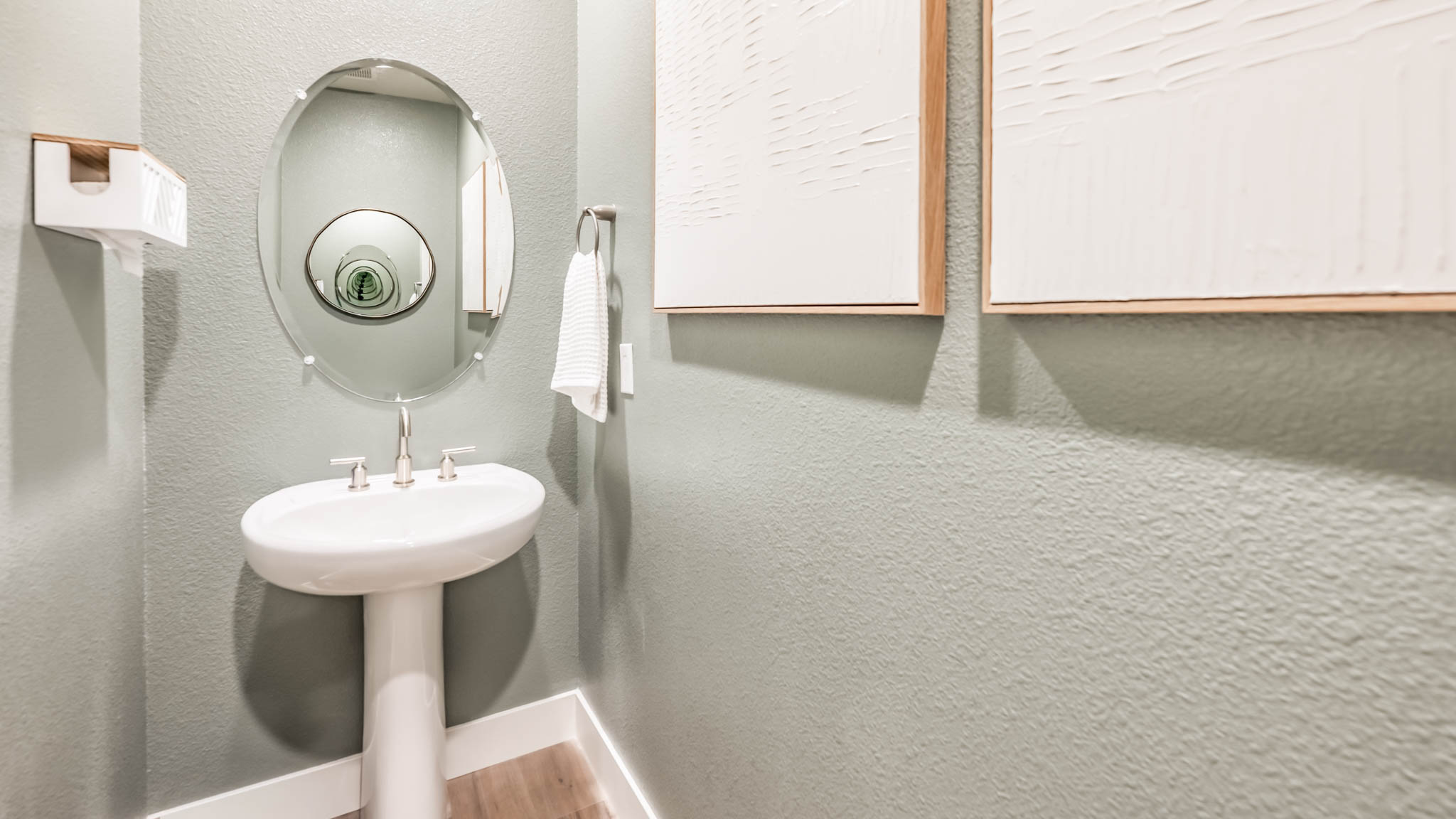 Half bathroom on the first floor