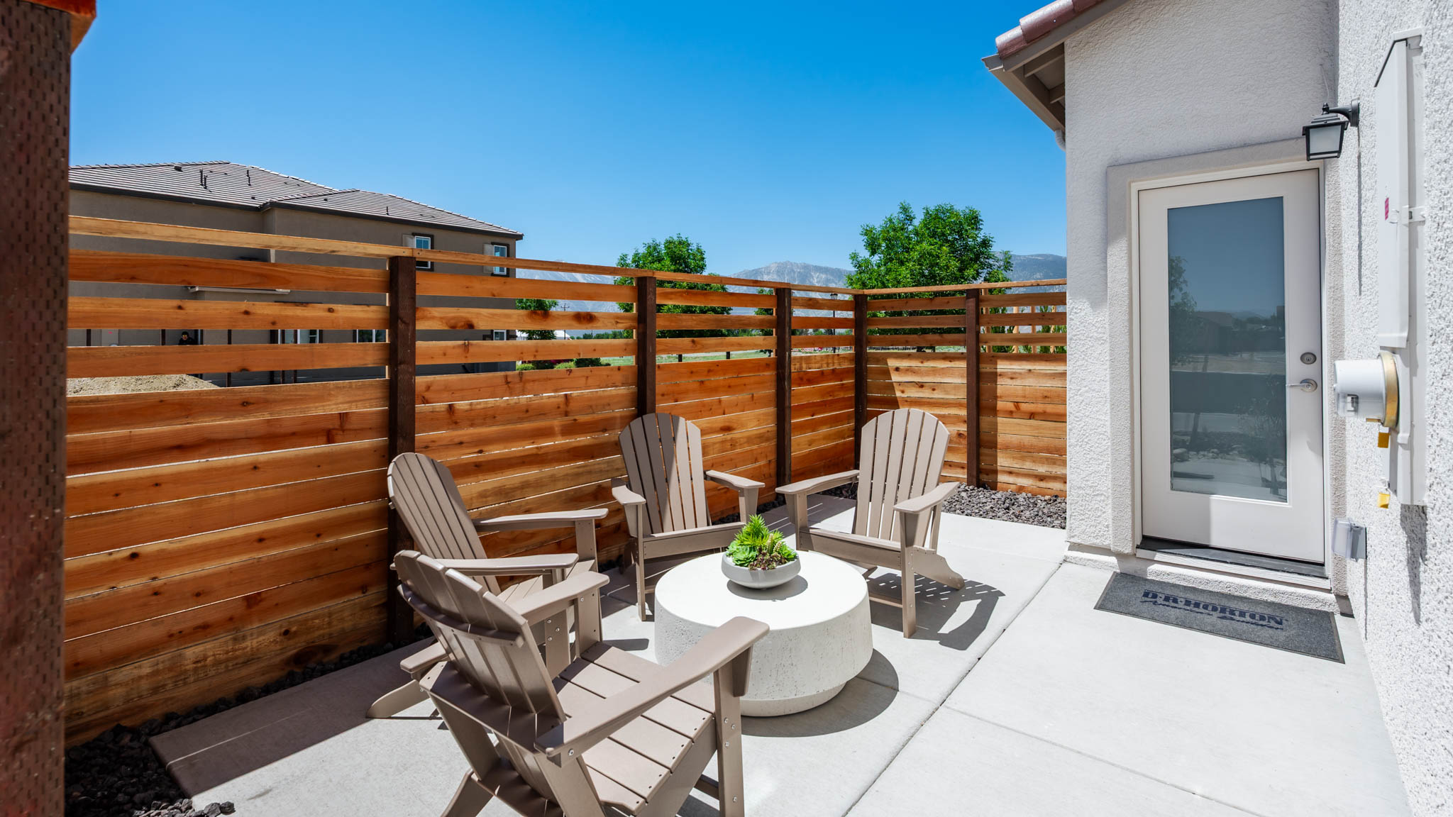 Private outdoor sitting area