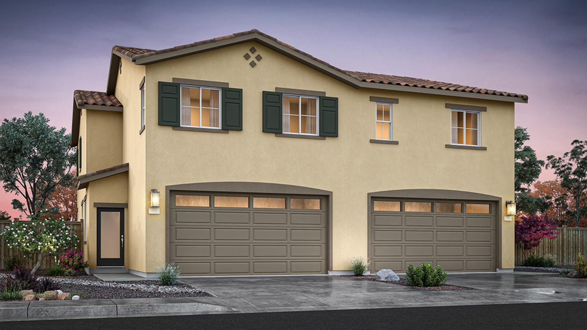 Garage rendering of standard Colorado elevation C floorplan