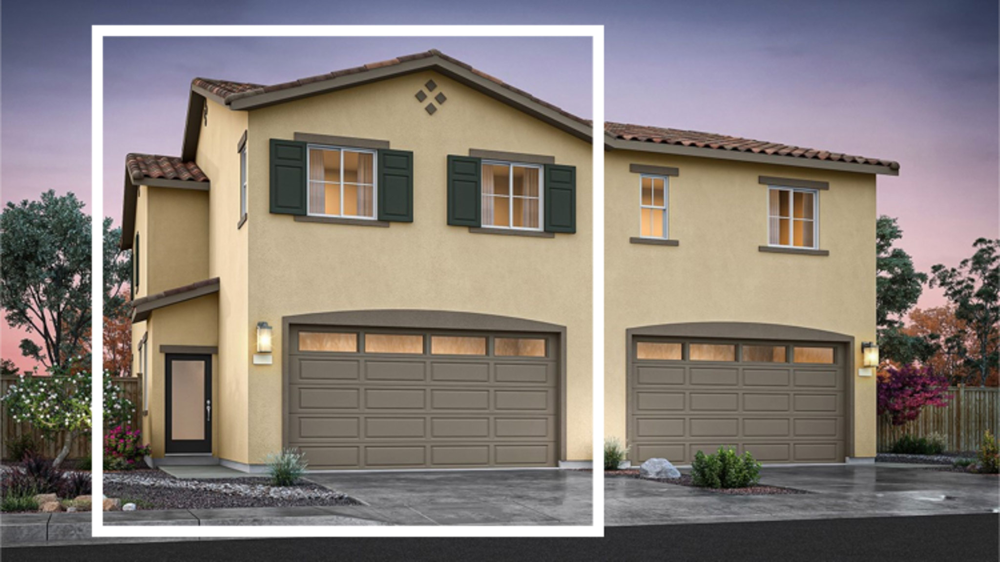 Garage rendering of standard Colorado elevation C floorplan