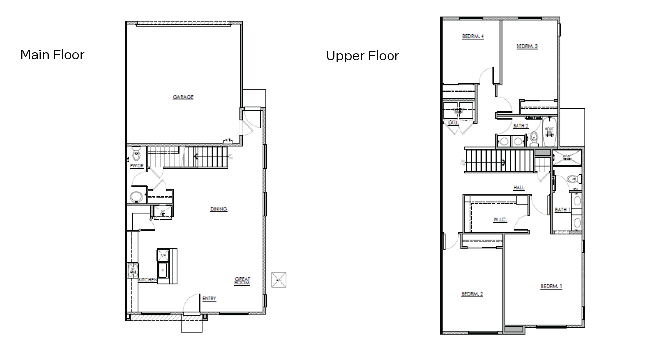 Standard 1847 2 story floorplan