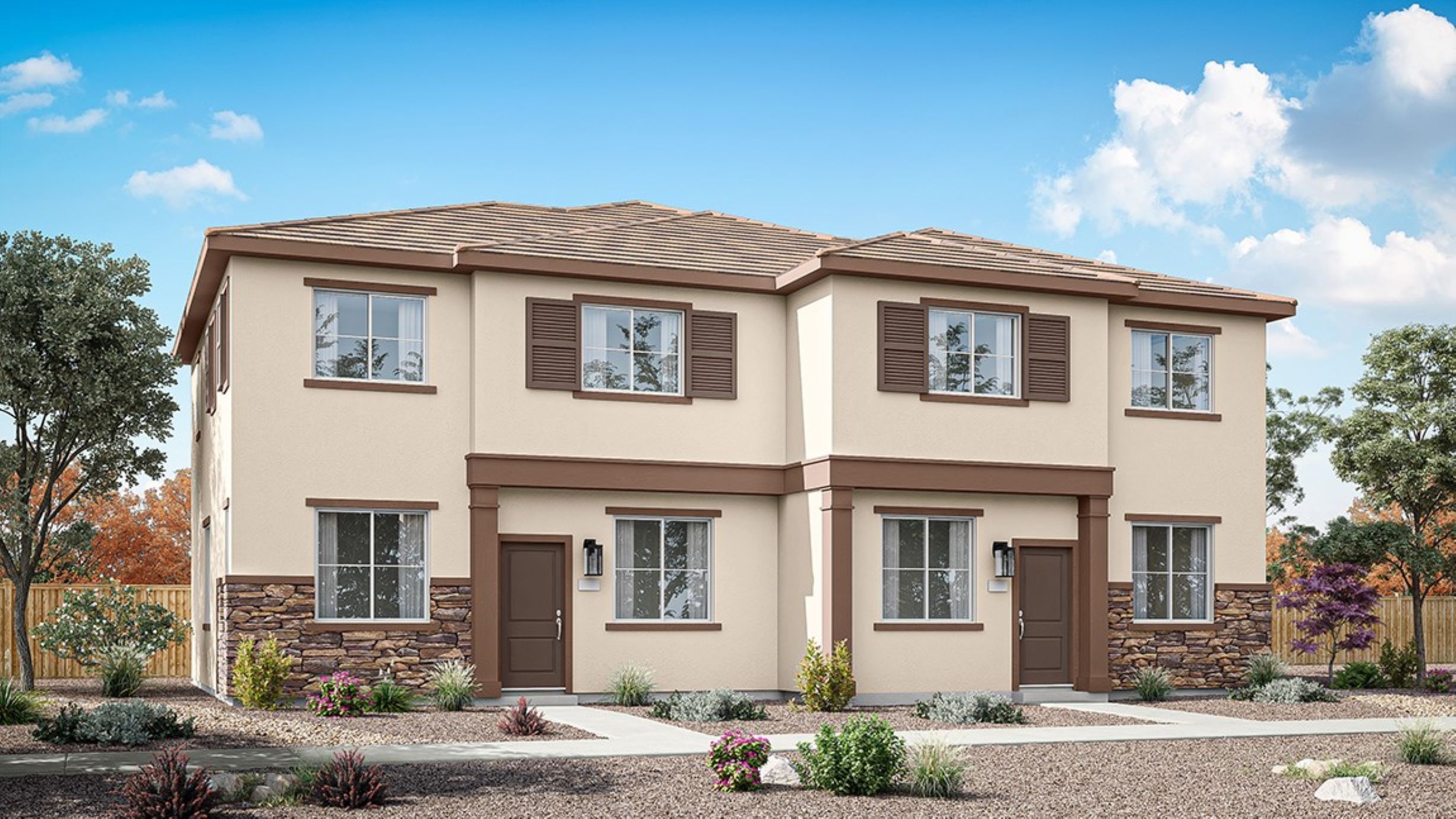 Elevation B front rendering