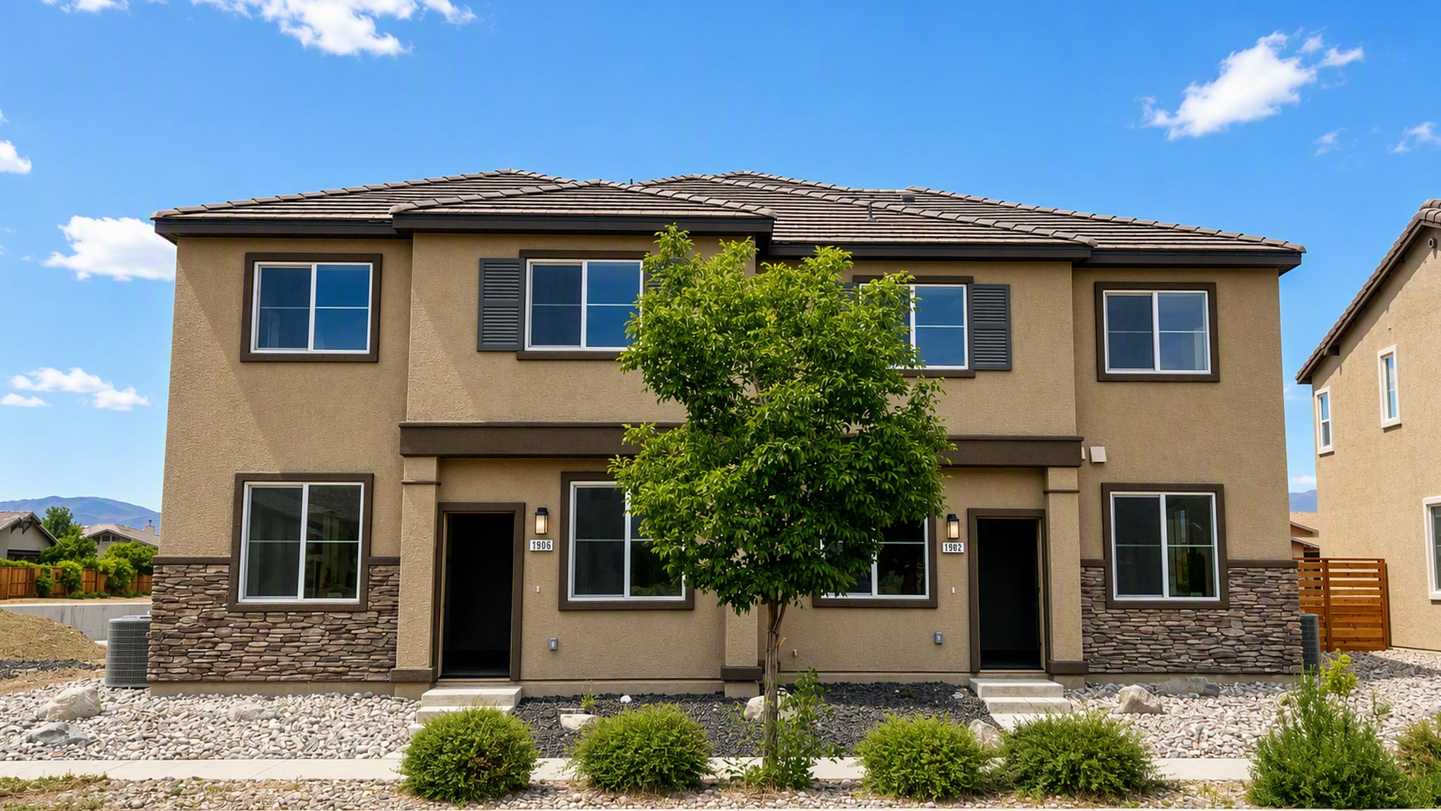 Exterior of the duplex at Indigo Sky in Minden Nevada