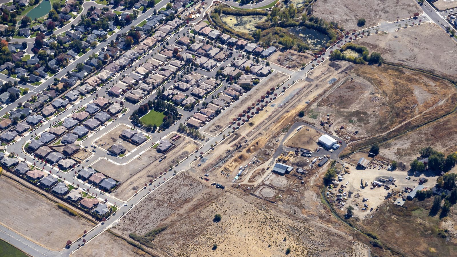 Aerial of the community Indigo Sky