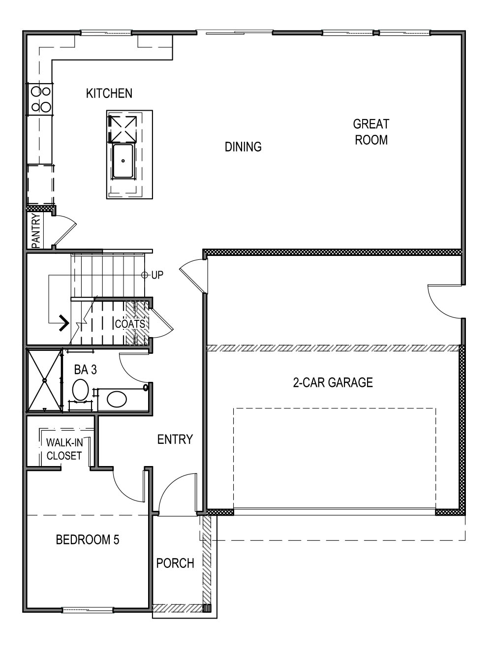 Floorplan Yosemite first floor plan