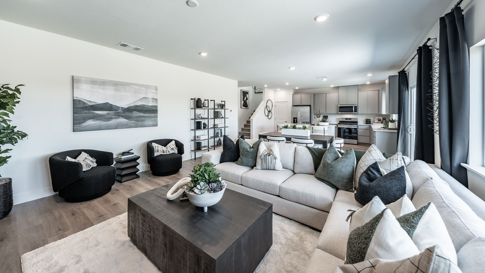 Open concept first floor