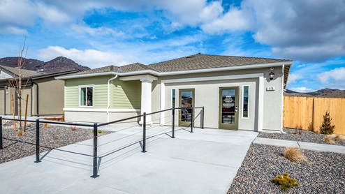 Amber Ridge single-story model home exterior