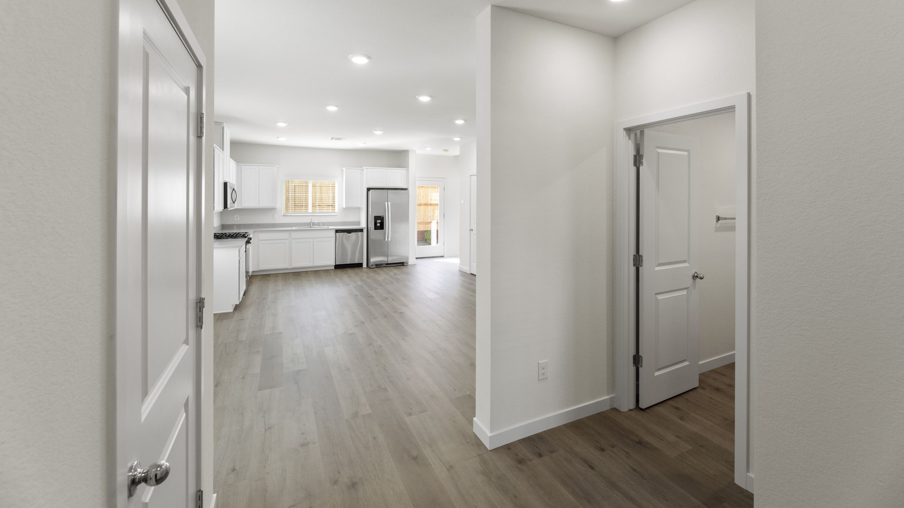 First floor open concept living area