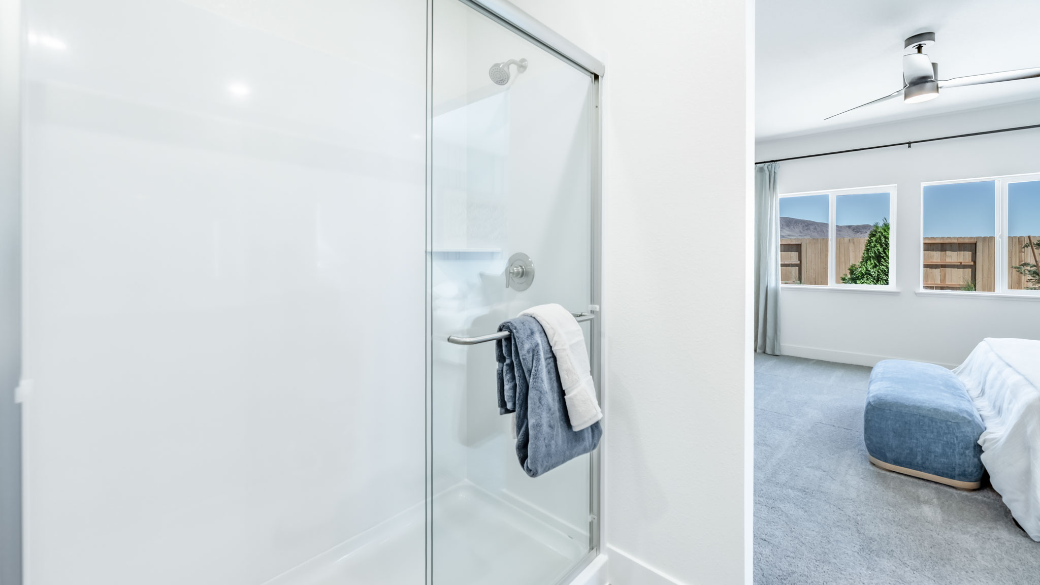 Large walk in shower