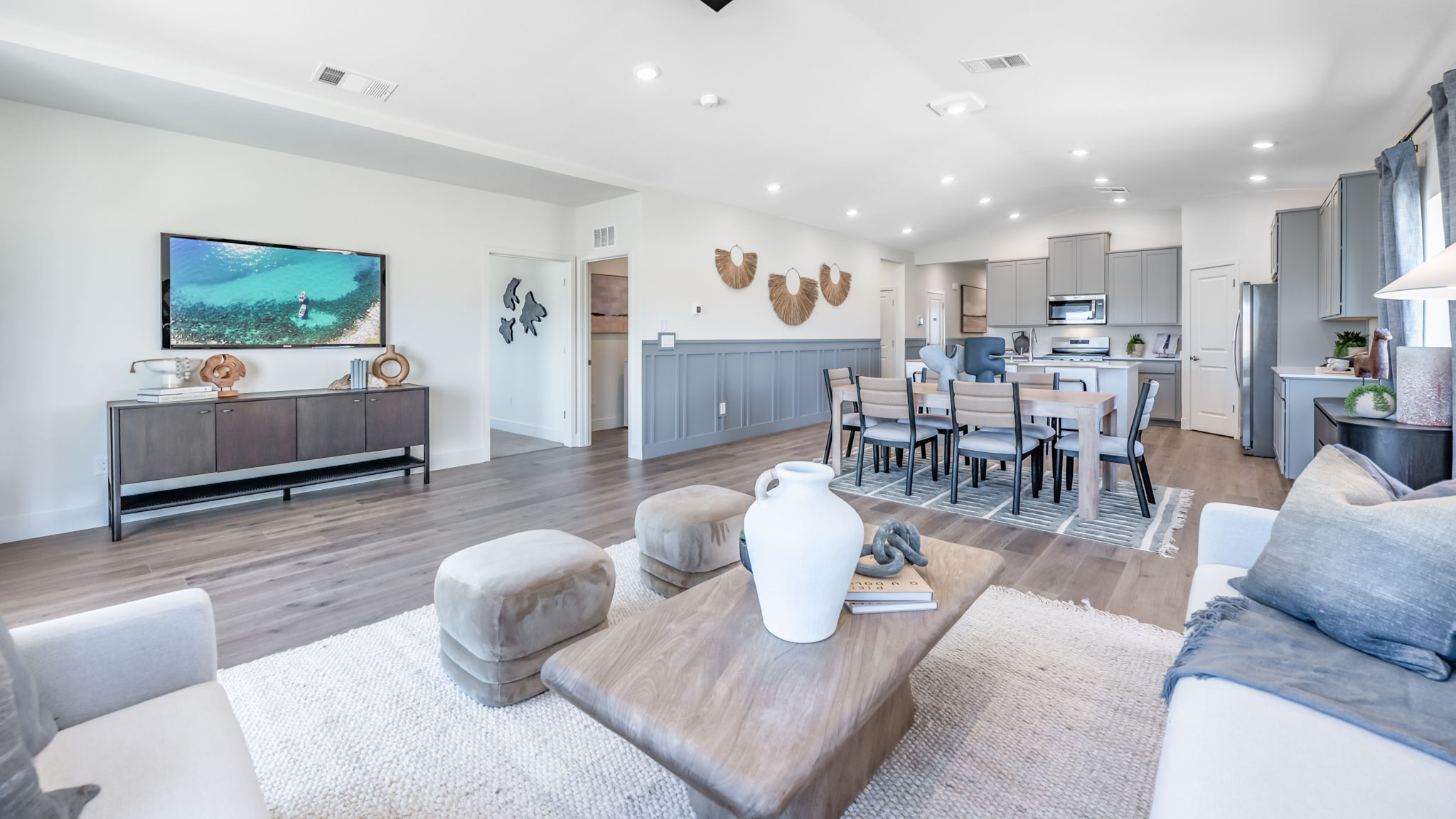 Bright open concept great room