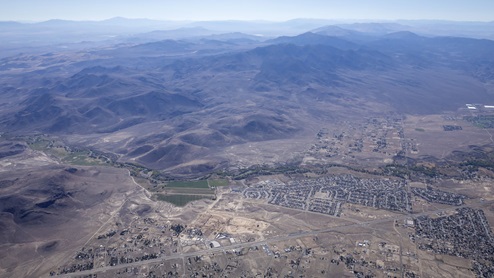 Aerial photo of the Dayton Valley