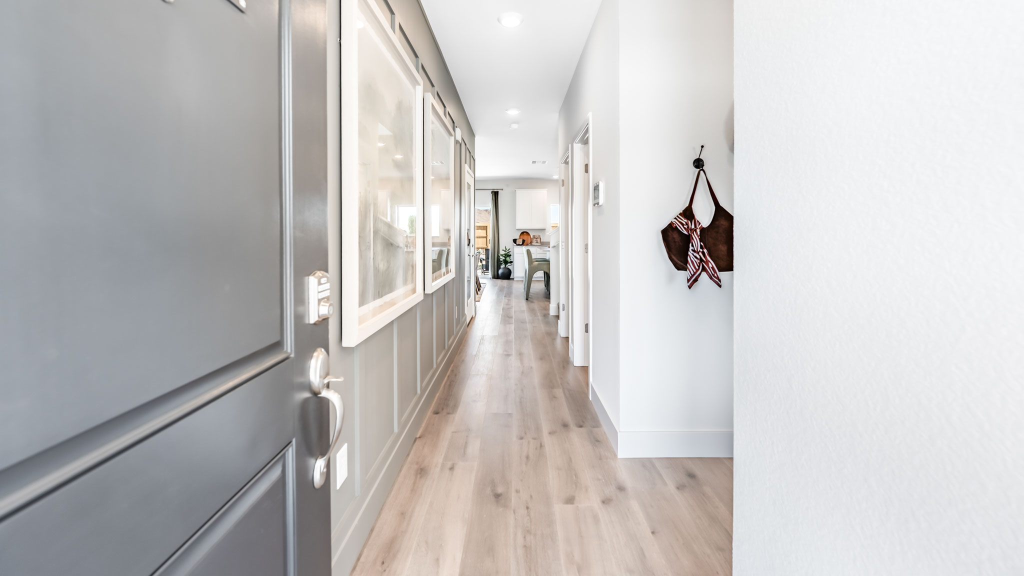 Yosemite home entry leading to open-concept first floor