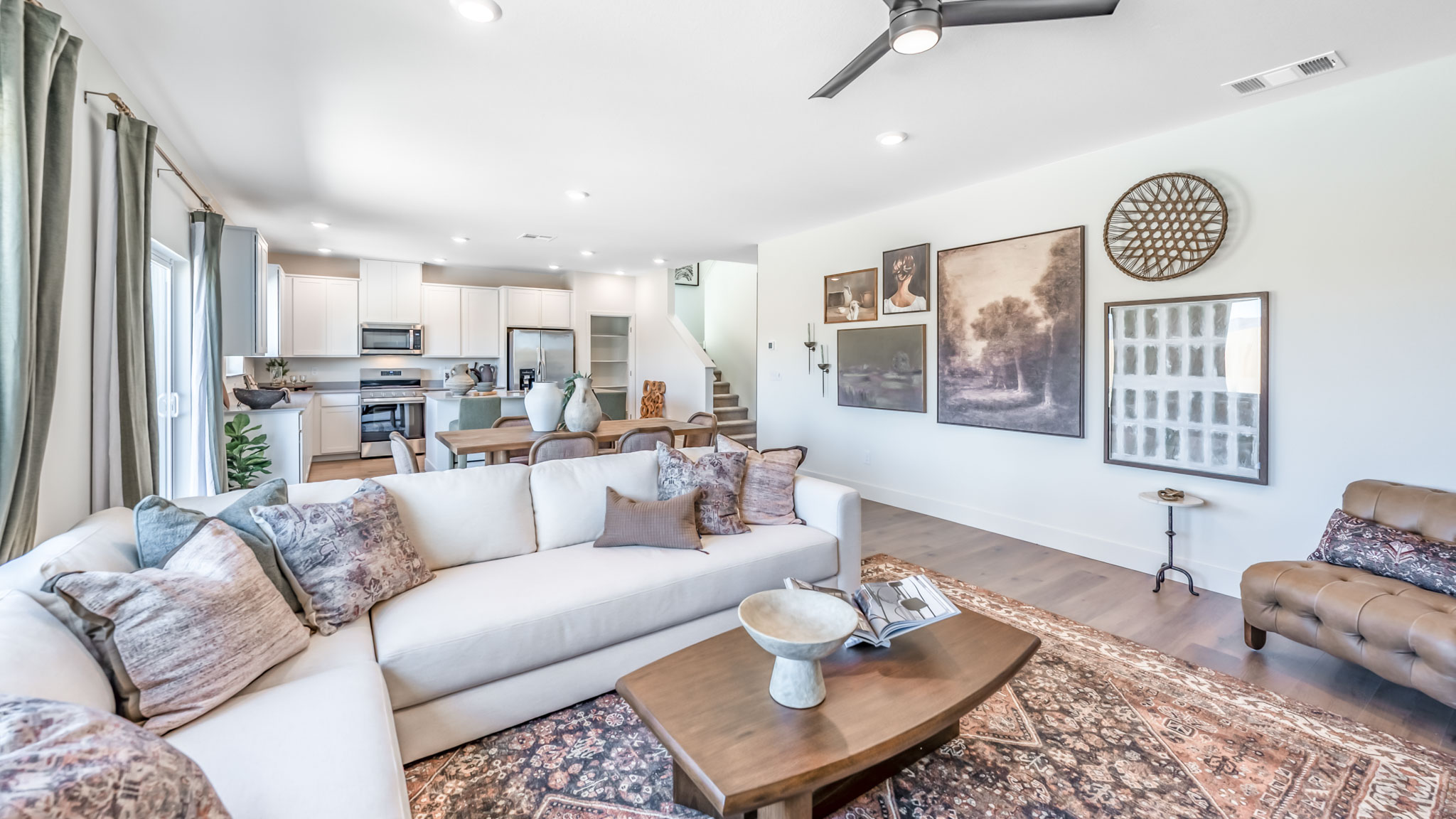 Bright open concept great room