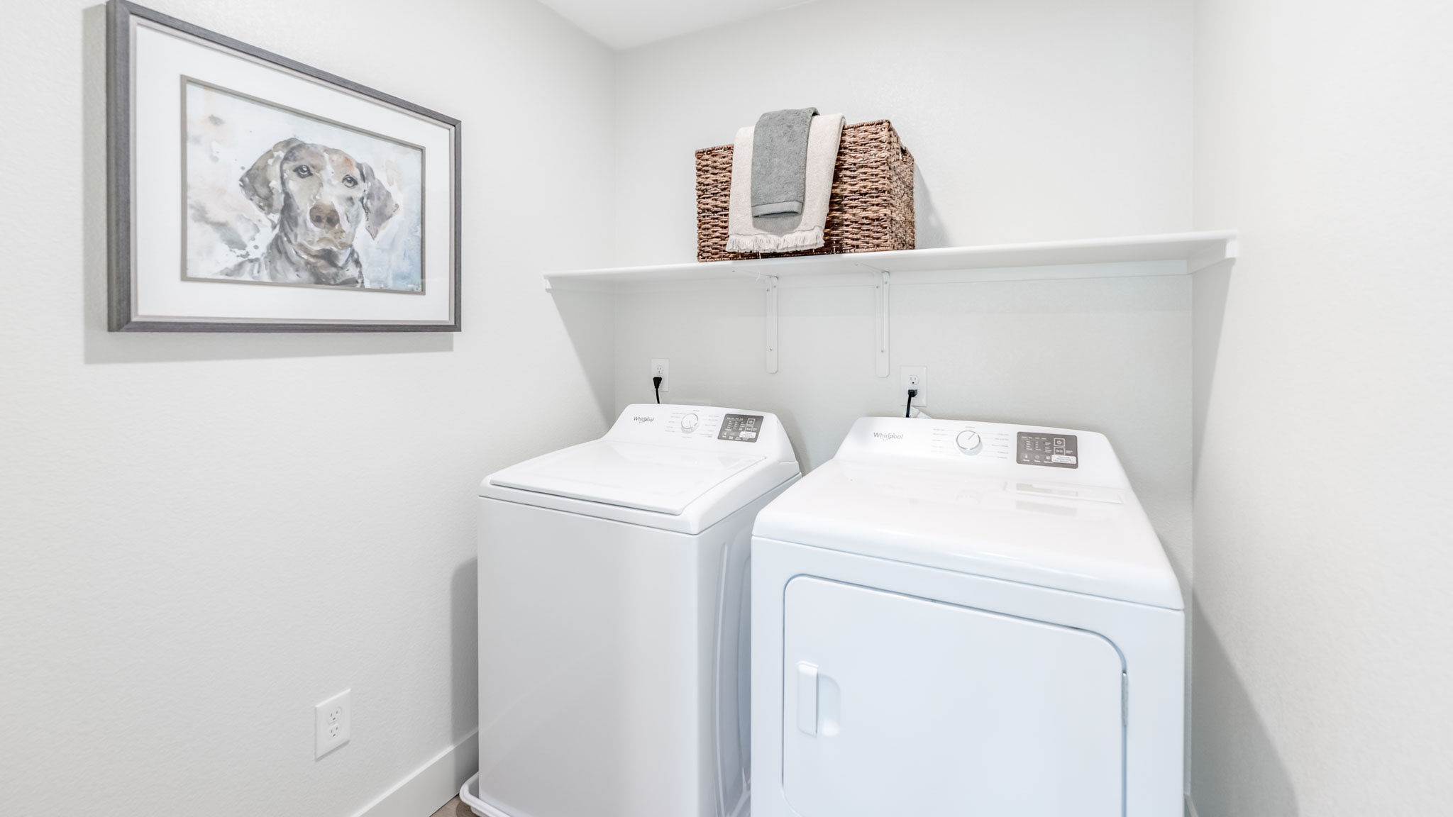 Laundry room with space for washer and dryer