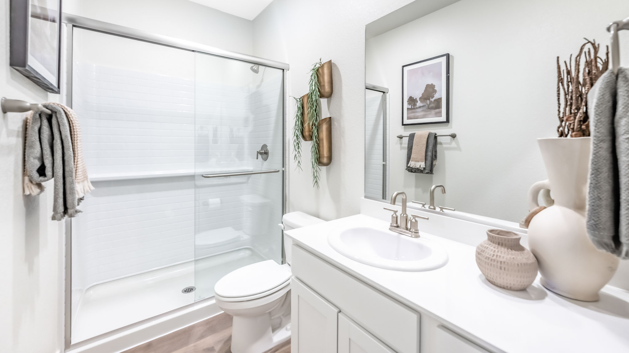 First floor bathroom with walk-in shower