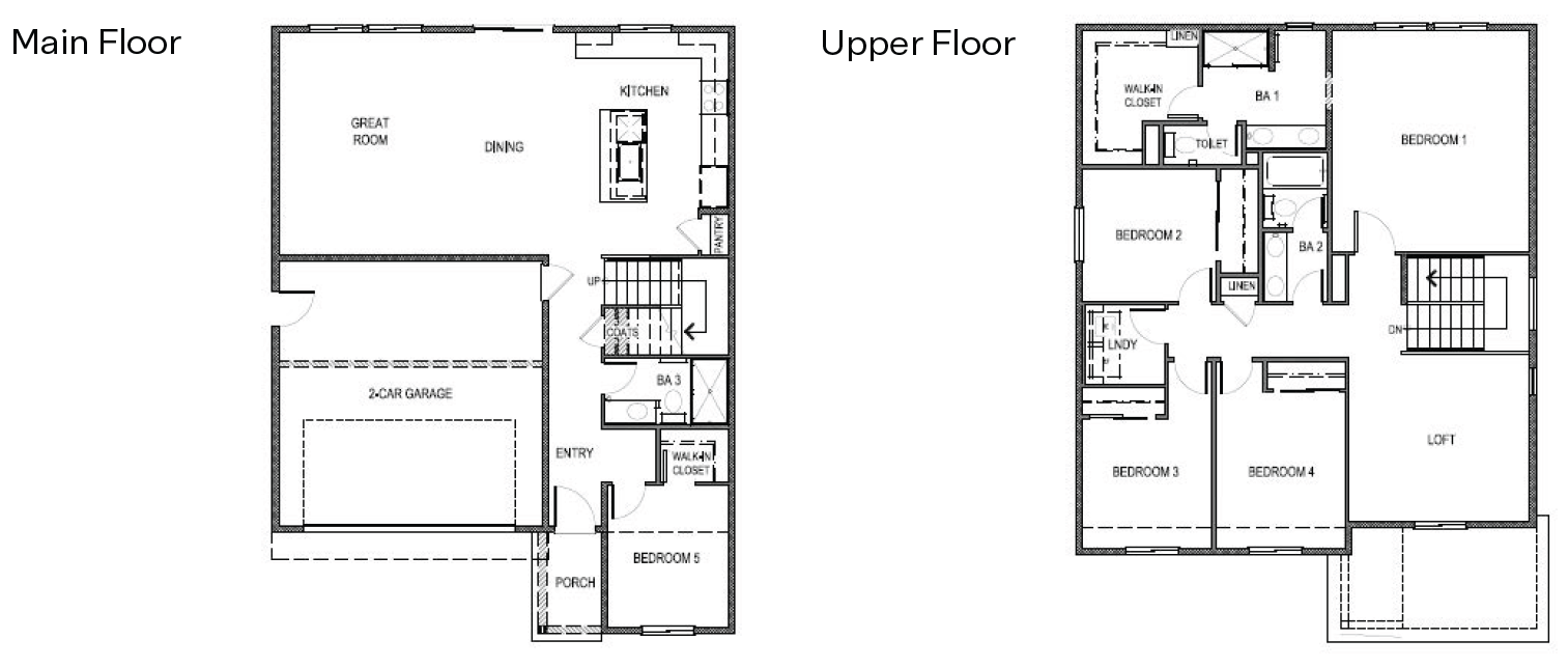 Reverse Yosemite 2 car floorplan