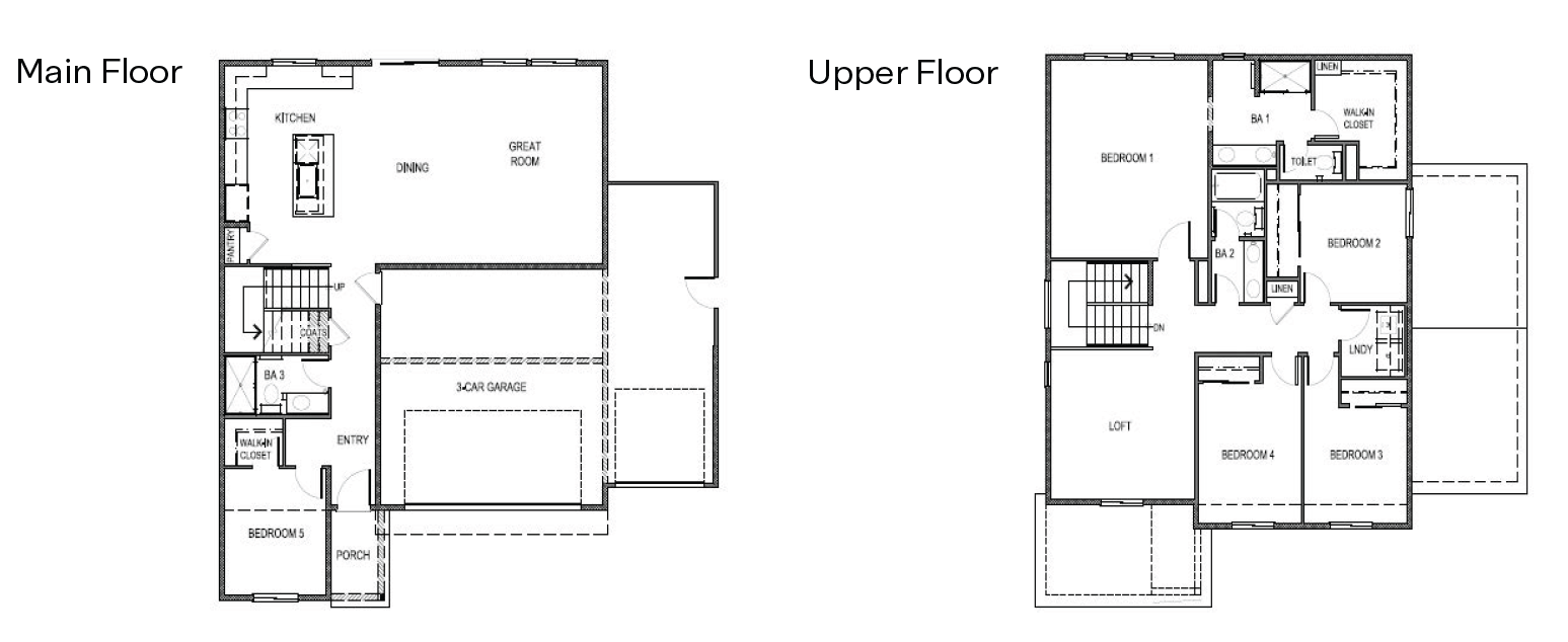 Standard Yosemite 3 car floorplan