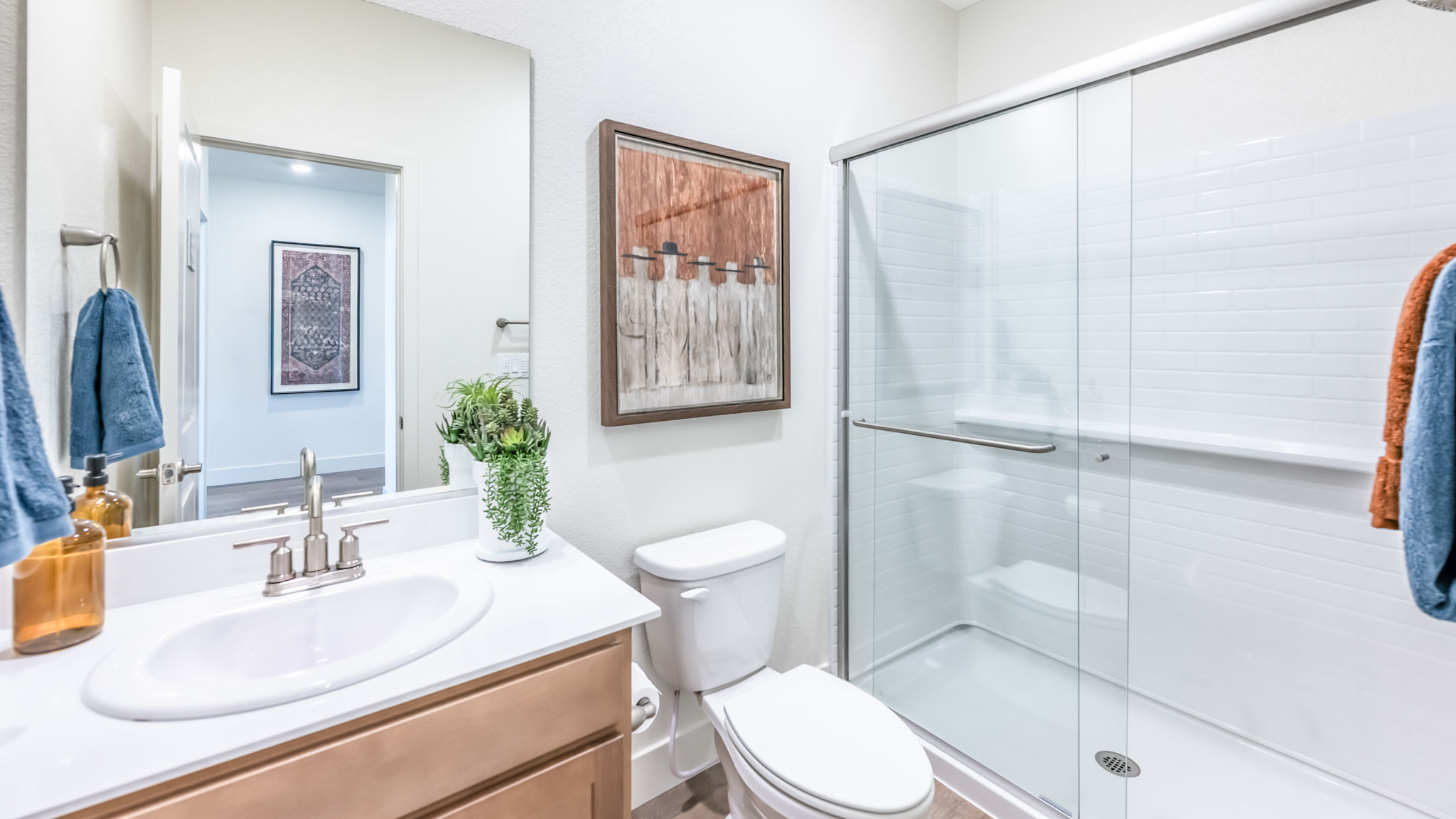 First floor bathroom with walk-in shower