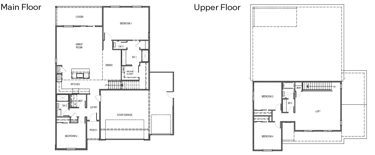 Standard Mammoth 2 story floorplan