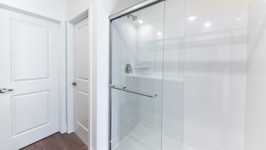 Primary bathroom with walk-in shower