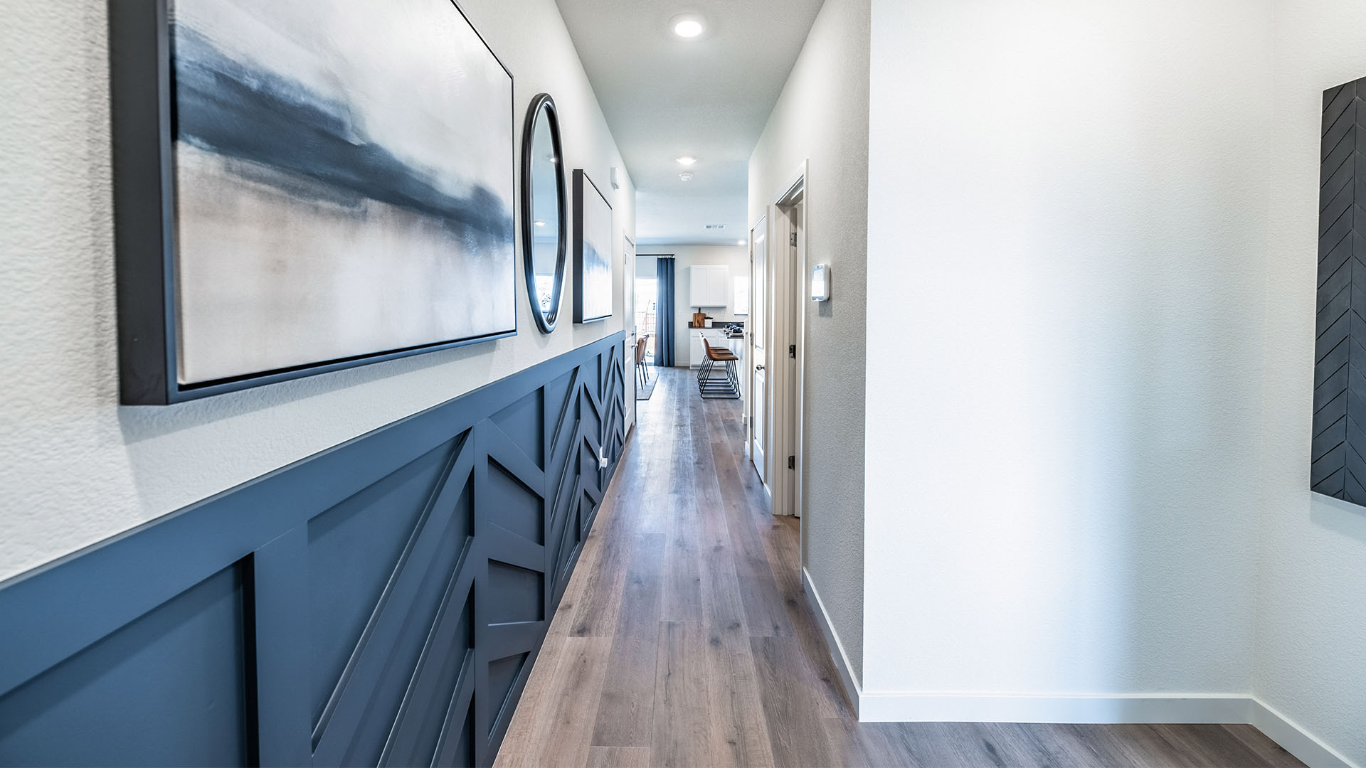 Yosemite home entry leading to open-concept first floor