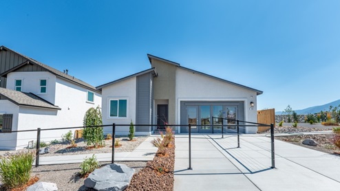 Exterior of the Bryce floorplan with contemporary elevation