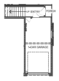 Reverse first level floorplan 1315 sq. ft. plan