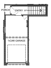 Standard first level floorplan 1315 sq. ft. plan