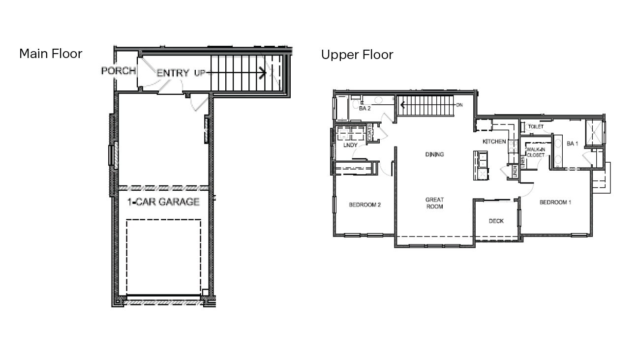 Standard 1315 2 story plan