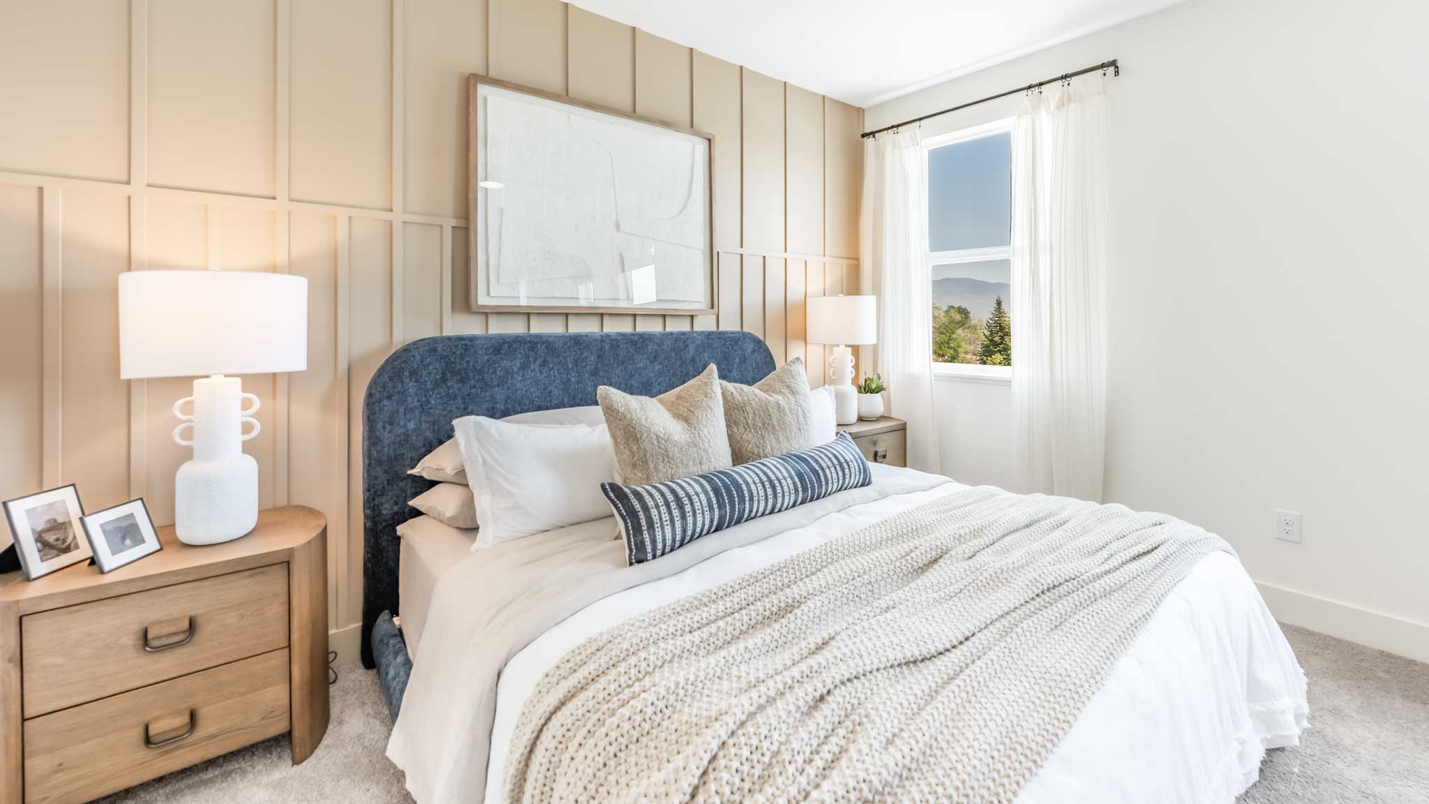Bright primary bedroom