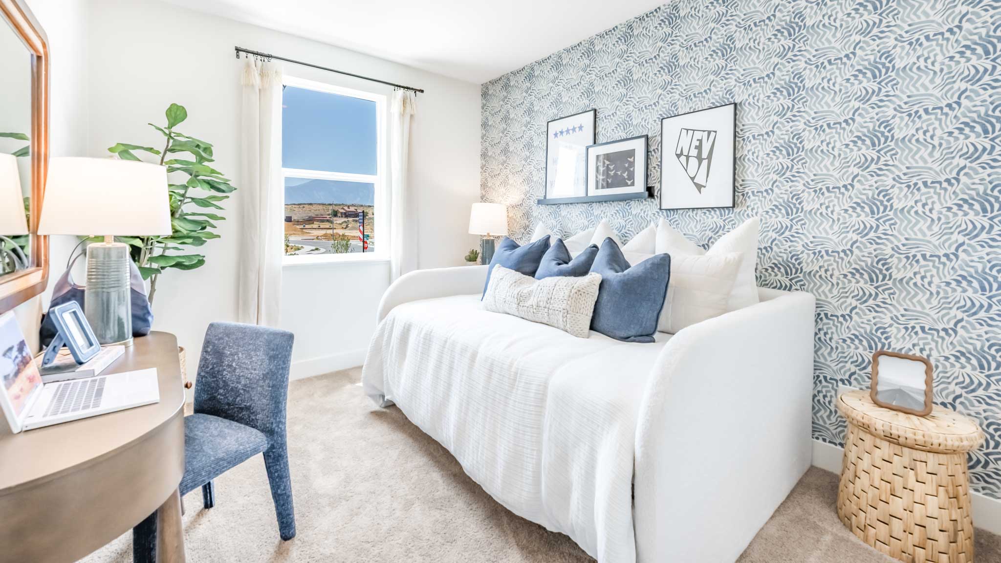 Secondary bedroom decorated for a child