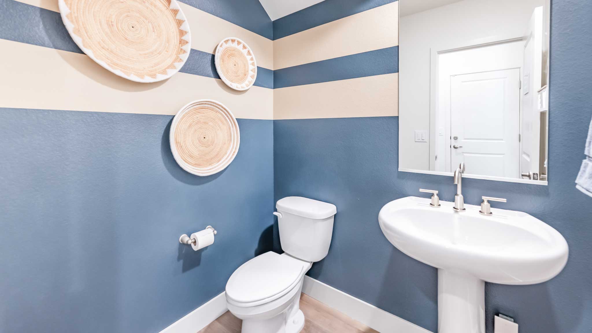 Half bathroom on the first floor