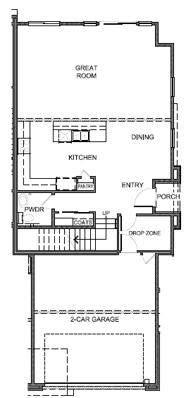 Standard first level floorplan 1869 sq. ft. plan