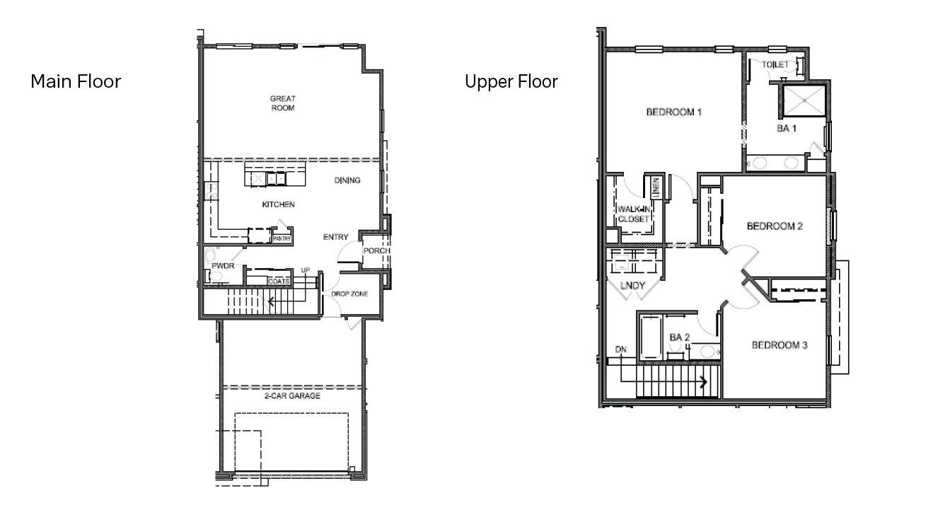Standard 1869 2 story floorplan