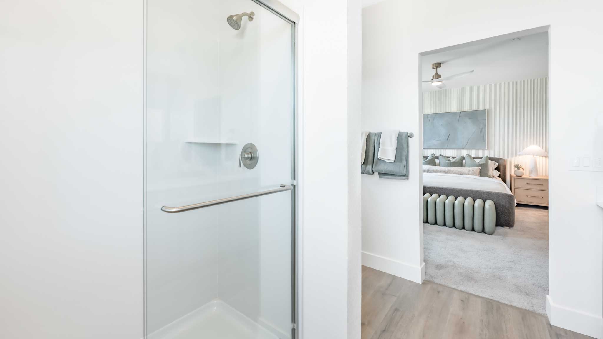 Large walk in shower