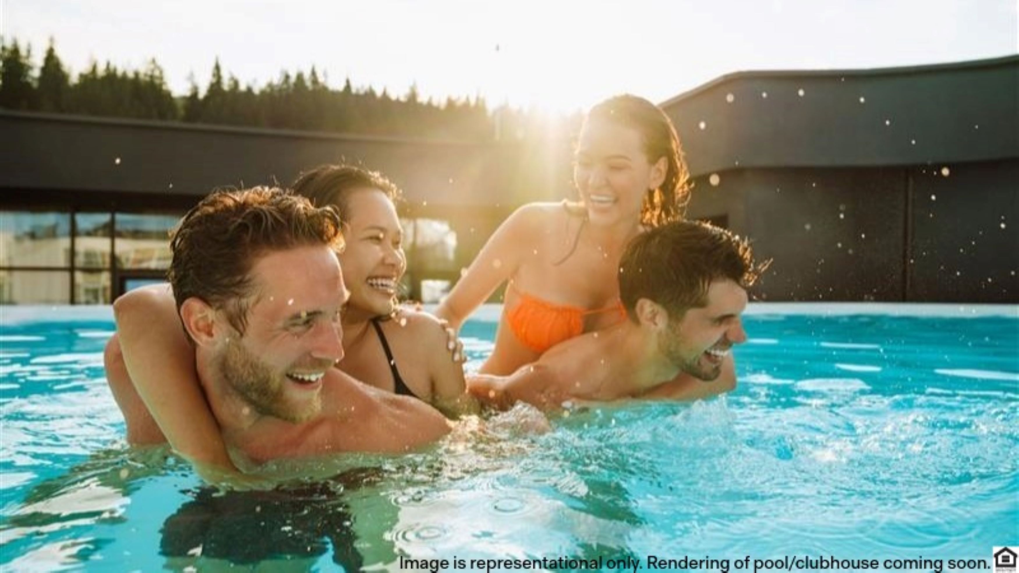 Representational photo of future pool and clubhouse