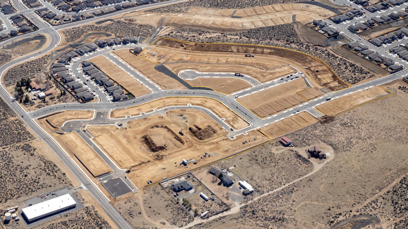 Aerial of the Arrow Point community