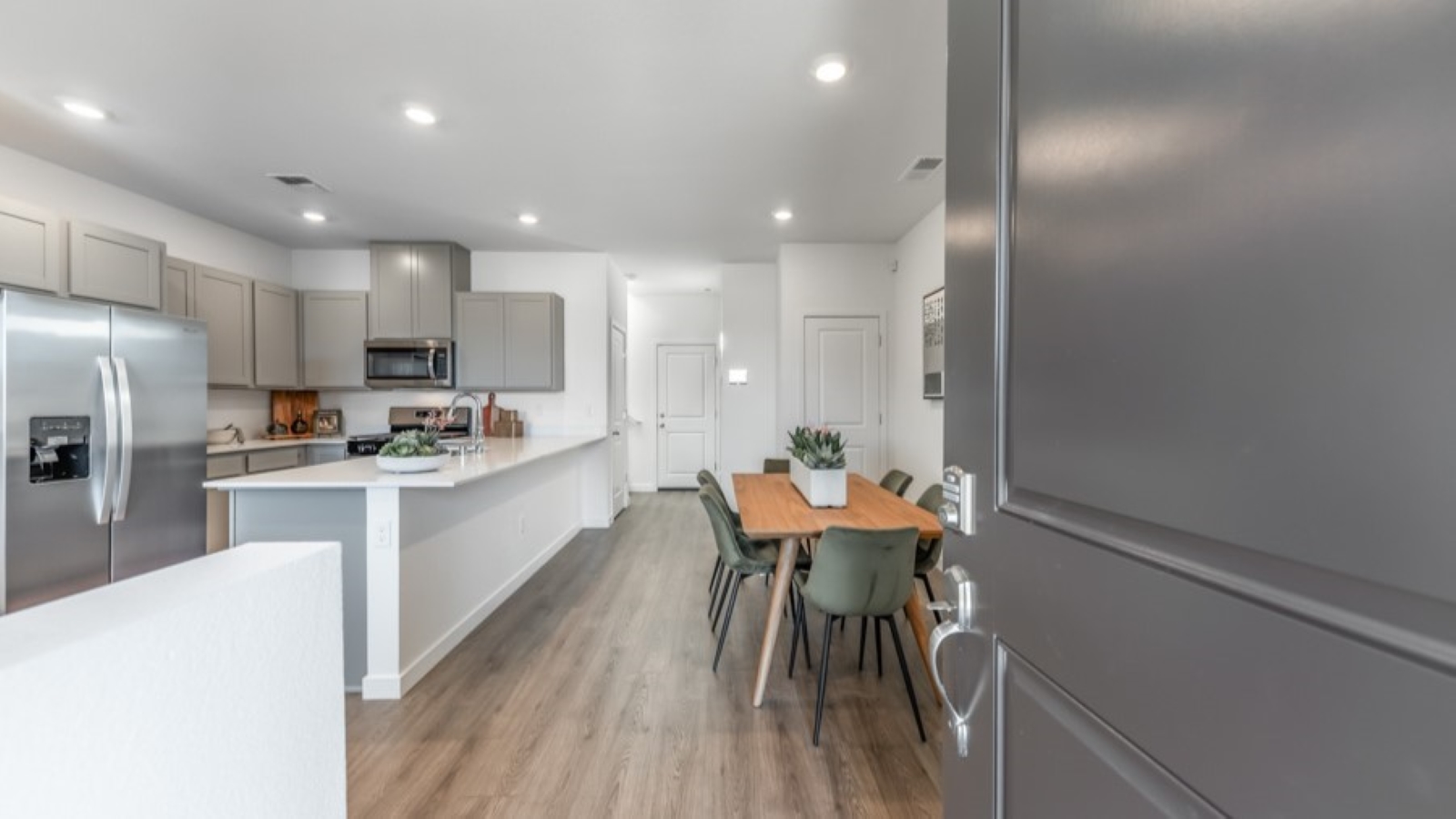 First floor open concept living area