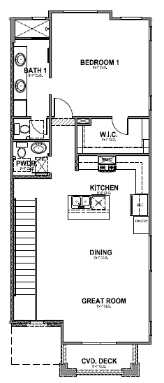 Second level of the Navarro floorplan