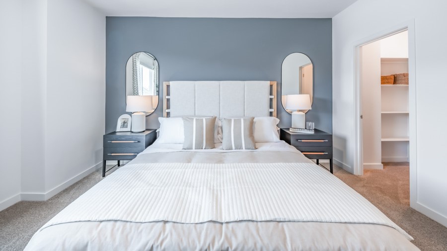 Primary bedroom with enough room for a king sized bed