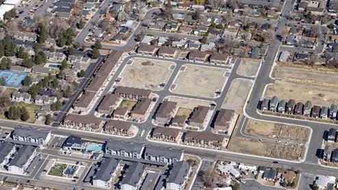 Aerial of Arbor Villas community