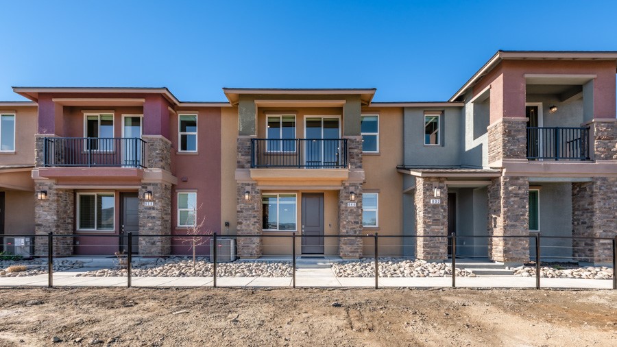 Exterior photo of a fourplex